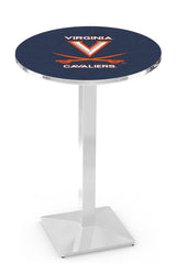L217 Chrome Virginia Cavaliers Pub Table