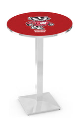 L217 Chrome University of Wisconsin Badgers Pub Table