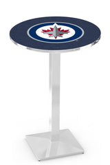 L217 Chrome Winnipeg Jets Pub Table