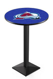 L217 Black Wrinkle Colorado Avalanche Pub Table