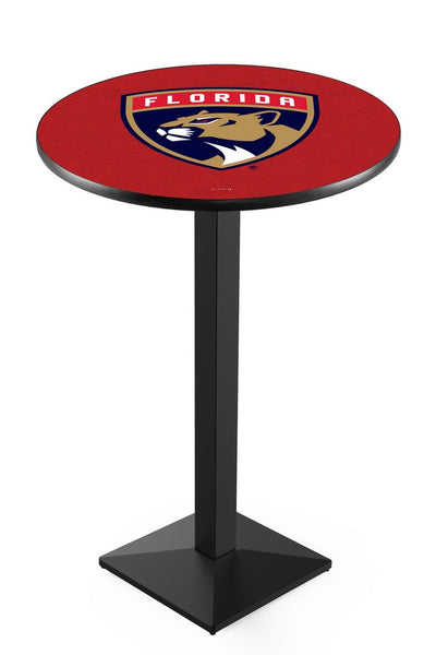 L217 Black Wrinkle Florida Panthers Pub Table