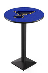 L217 Black Wrinkle St. Louis Blues Pub Table