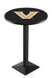 L217 Black Wrinkle Vanderbilt Commodores Pub Table