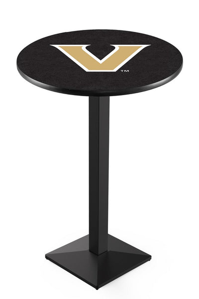 L217 Black Wrinkle Vanderbilt Commodores Pub Table