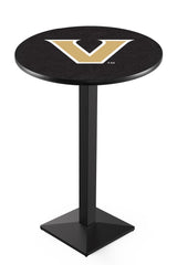 L217 Black Wrinkle Vanderbilt Commodores Pub Table