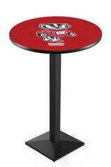 Black Wrinkle University of Wisconsin Badgers Pub Table