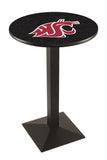 L217 Black Wrinkle Washington State Cougars Pub Table