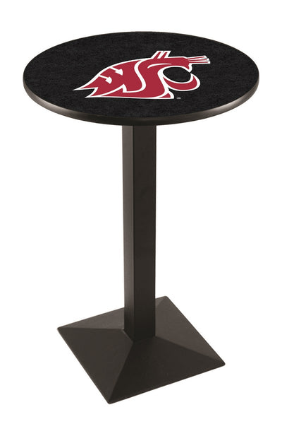 L217 Black Wrinkle Washington State Cougars Pub Table