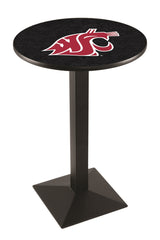 L217 Black Wrinkle Washington State Cougars Pub Table