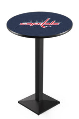 L217 Black Wrinkle Washington Capitals Pub Table