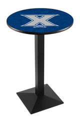 L217 Black Wrinkle Xavier Musketeers Pub Table