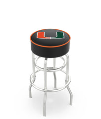 Miami Hurricanes L7C1 Retro Bar Stool by Holland Bar Stool Company