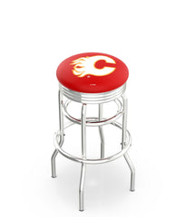 Calgary Flames NHL L7C3C Bar Stool | Calgary Flames NHL Hockey L7C3C Counter Stool