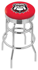 University of Georgia (Dog) L7C3C Bar Stool | University of Georgia (Dog) L7C3C Counter Stool