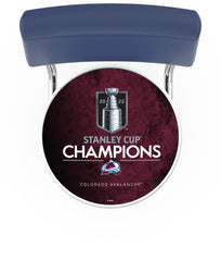 Colorado Avalanche 2022 Stanley Cup Championship L7C4 Retro Bar Stool | Colorado Avalanche Lightning Counter Bar Stool