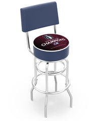 Colorado Avalanche 2022 Stanley Cup Championship L7C4 Retro Bar Stool