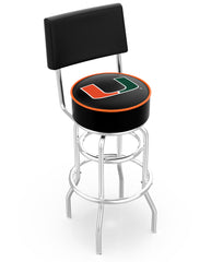 Miami Hurricanes L7C4 Retro Bar Stool by Holland Bar Stool Company