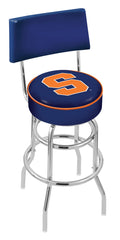 Syracuse Big Orange L7C4 Retro Bar Stool with Back