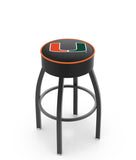 University of Miami (FL) L8B1 Backless Bar Stool | University of Miami (FL) Backless Counter Bar Stool