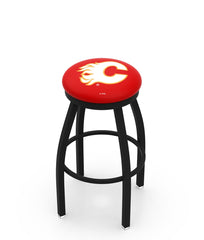 Calgary Flames L8B2B Backless Bar Stool | Calgary Flames Backless Counter Bar Stool