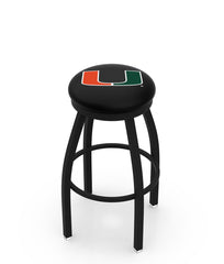 Miami Hurricanes L8B2B Backless Bar Stool by Holland Bar Stool Company