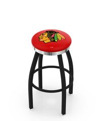 Chicago Blackhawks L8B2C Backless Bar Stool | Chicago Blackhawks Backless Counter Bar Stool