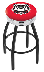 University of Georgia (Dog) L8B3C Backless Bar Stool | University of Georgia (Dog) Backless Counter Bar Stool