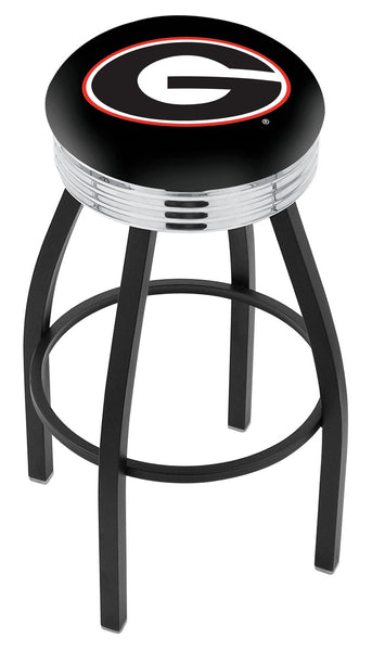 University of Georgia (G) L8B3C Backless Bar Stool | University of Georgia (G) Backless Counter Bar Stool