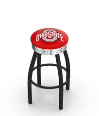 Ohio State University L8B3C Backless Bar Stool | Ohio State University Backless Counter Bar Stool