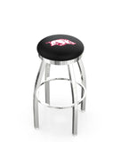 University of Arkansas L8C2C Backless Bar Stool | University of Arkansas Backless Counter Bar Stool