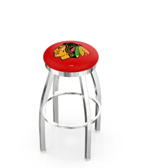 Chicago Blackhawks L8C2C Backless Bar Stool | Chicago Blackhawks Backless Counter Bar Stool