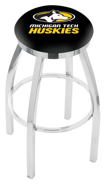 Michigan Tech University L8C2C Backless Bar Stool | Michigan Tech University Backless Counter Bar Stool