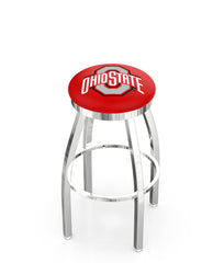 Ohio State University L8C2C Backless Bar Stool | Ohio State University Backless Counter Bar Stool