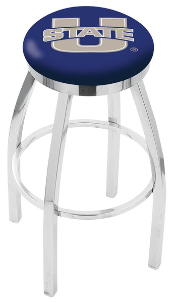 Utah State University L8C2C Backless Bar Stool | Utah State University Backless Counter Bar Stool