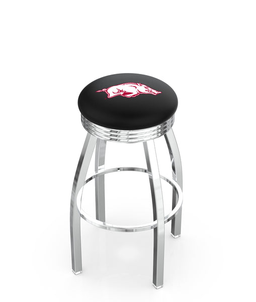 University of Arkansas L8C3C Backless Bar Stool | University of Arkansas Backless Counter Bar Stool