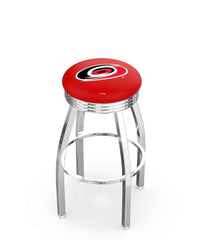 Carolina Hurricanes L8C3C Backless Bar Stool | Carolina Hurricanes Backless Counter Bar Stool
