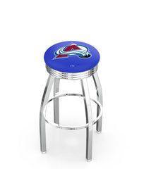 Colorado Avalanche L8C3C Backless Bar Stool | Colorado Avalanche Backless Counter Bar Stool