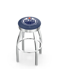 Edmonton Oilers L8C3C Backless Bar Stool | Edmonton Oilers Backless Counter Bar Stool