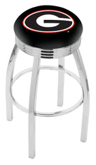 University of Georgia (G) L8C3C Backless Bar Stool | University of Georgia (G) Backless Counter Bar Stool