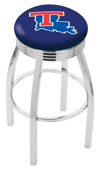 Louisiana Tech University L8C3C Backless Bar Stool | Louisiana Tech University Backless Counter Bar Stool