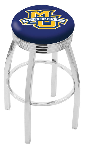 Marquette University L8C3C Backless Bar Stool | Marquette University Backless Counter Bar Stool