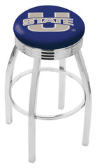Utah State University L8C3C Backless Bar Stool | Utah State University Backless Counter Bar Stool