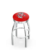 University of Wisconsin (Badger) L8C3C Backless Bar Stool | University of Wisconsin (Badger) Backless Counter Bar Stool