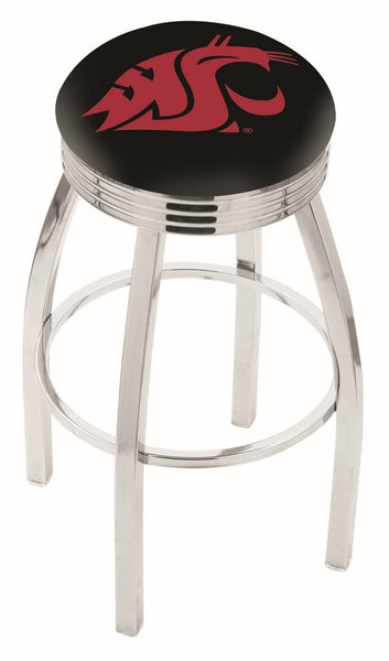 Washington State University L8C3C Backless Bar Stool | Washington State University Backless Counter Bar Stool