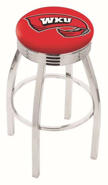 Western Kentucky University L8C3C Backless Bar Stool | Western Kentucky University Backless Counter Bar Stool