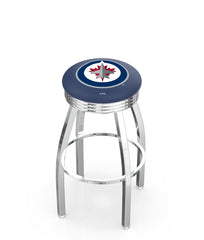 Winnipeg Jets L8C3C Backless Bar Stool | Winnipeg Jets Backless Counter Bar Stool