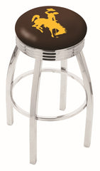 University of Wyoming L8C3C Backless Bar Stool | University of Wyoming Backless Counter Bar Stool