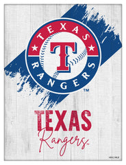 MLB's Texas Rangers Logo Design 08 Printed Canvas Wall Decor