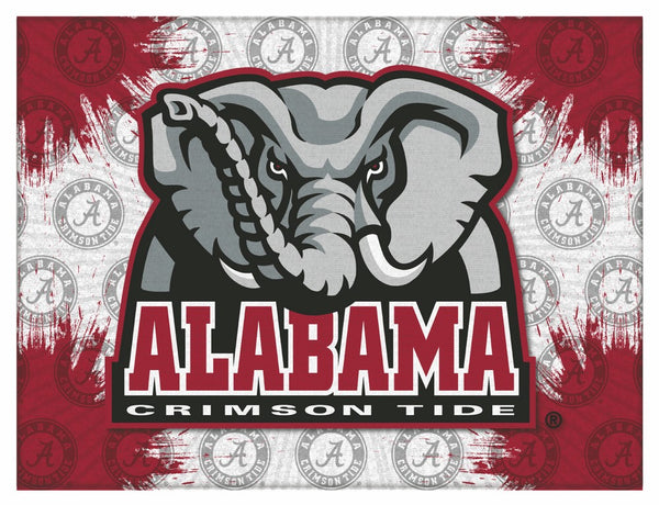 Alabama Crimson Tide Elephant Logo Wall Decor Canvas