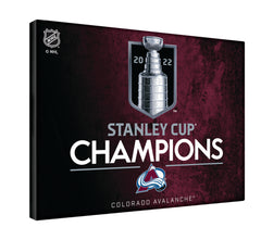 24" X 32" Colorado Avalanche 2022 Stanley Cup Printed Canvas
